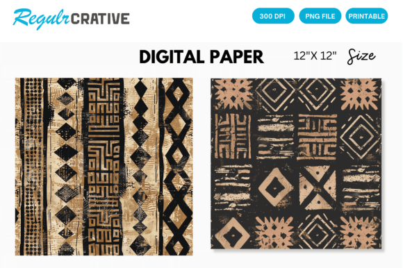 Download Digital Paper Pack African Mud Cloth - African Collection