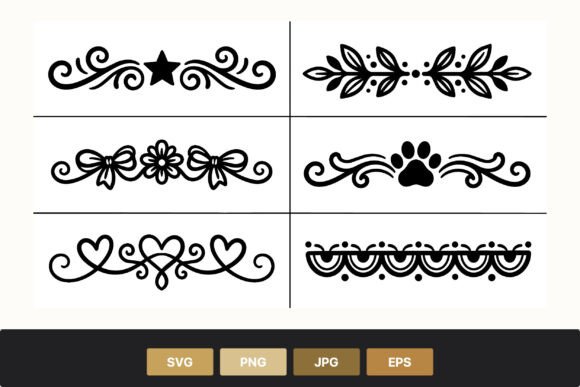 Download Ornamental Borders Black and White - Borders Collection