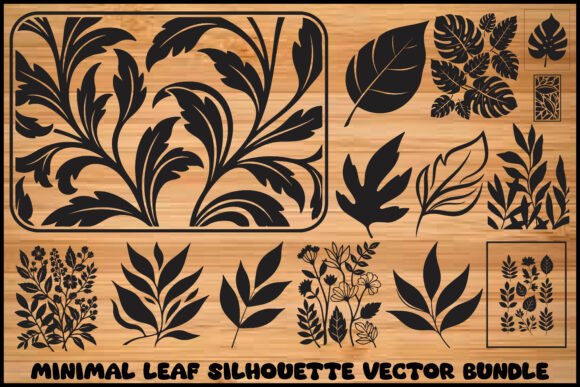Download Botanical Silhouette Cut Files for Cricu - Cut files Collection