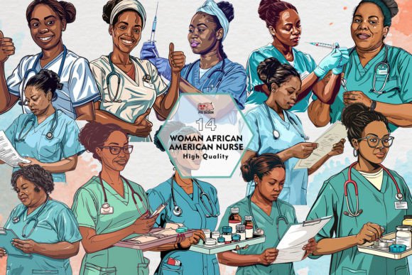 Download Woman African American Nurse Clipart PNG - African Collection