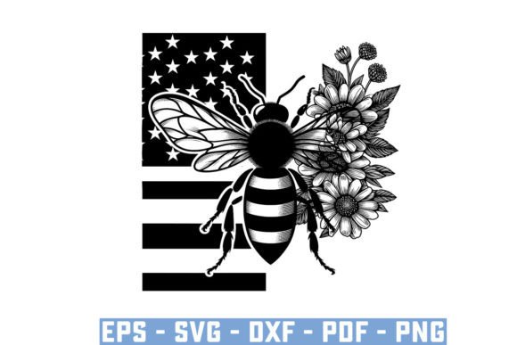 Download Gift Bee with Flowers Funny Vector Files - Vector files Collection