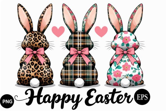 Download Cute Easter Bunny Trio Clipart Set - Premium Resources